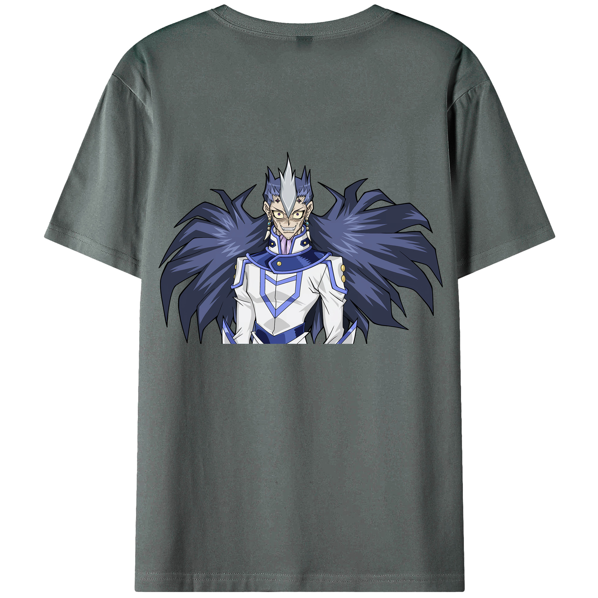 （画像用） 遊☆戯☆王 Yu-Gi-Oh! 綿100％ メンズ半袖Tシャツ（バックプリント） 通気性